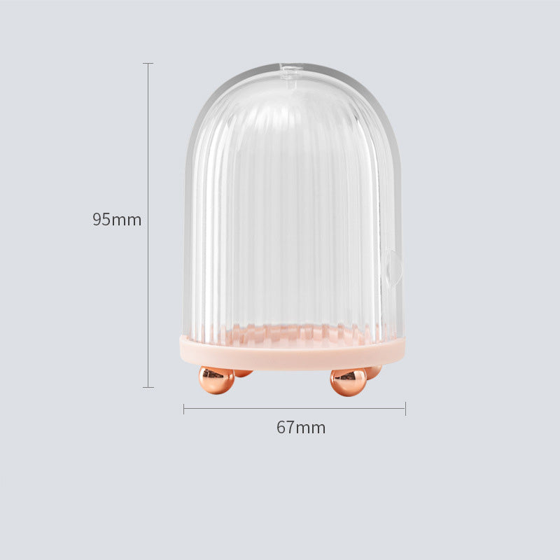 Birdcage Cosmetic Storage Box Beauty Egg Transparent Dustproof Makeup Sponge Organizer Minimalist Creative Home Office