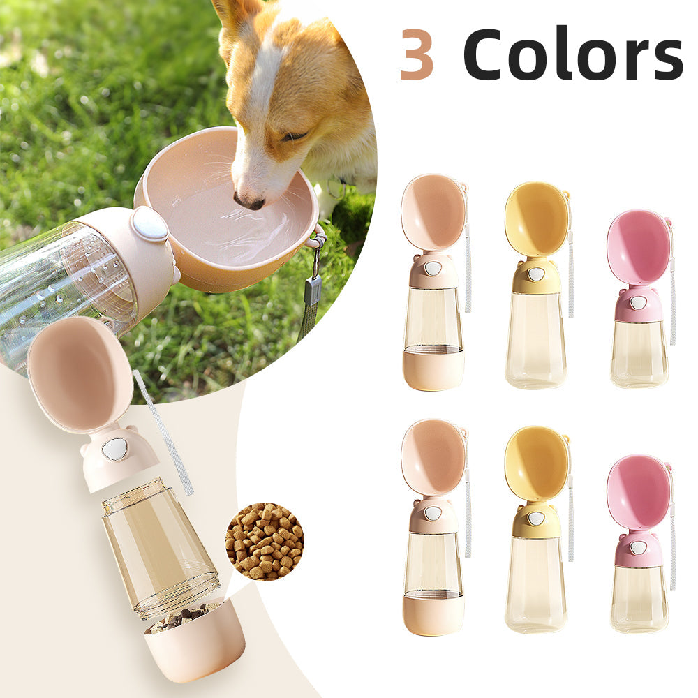 2-in-1 Dog Water & Food Bottle