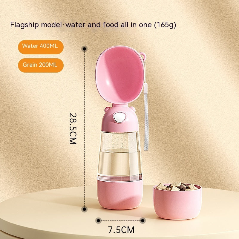 2-in-1 Dog Water & Food Bottle