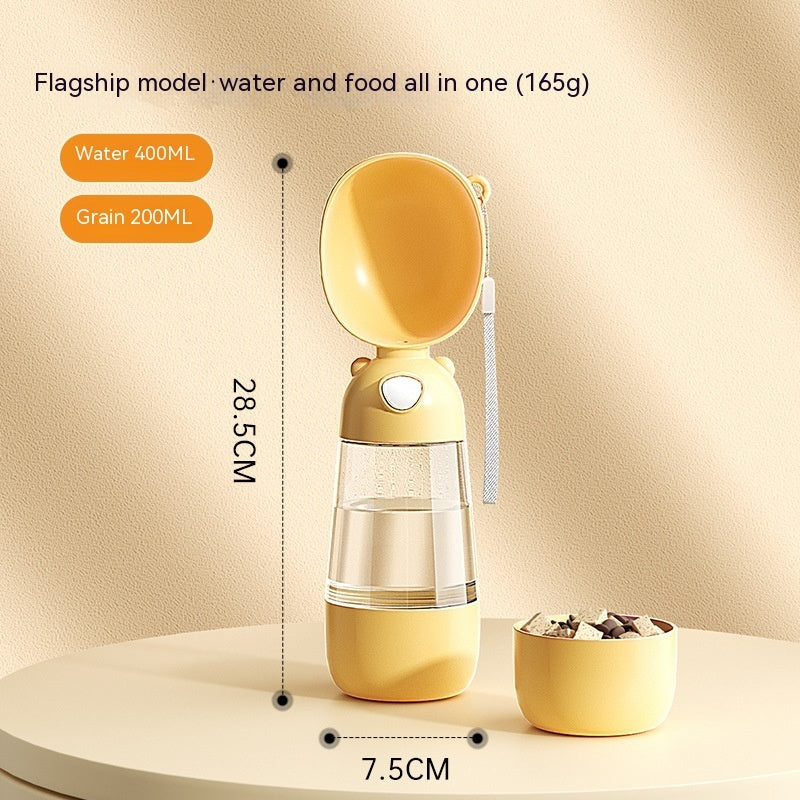 2-in-1 Dog Water & Food Bottle