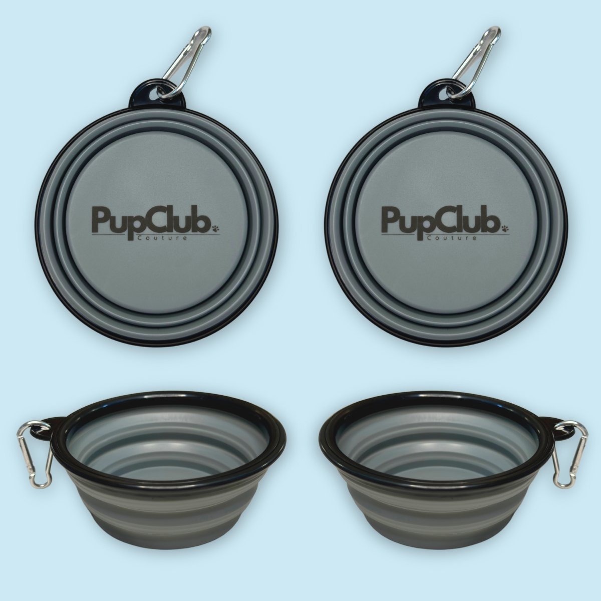 Collapsible Travel Bowl – Grey